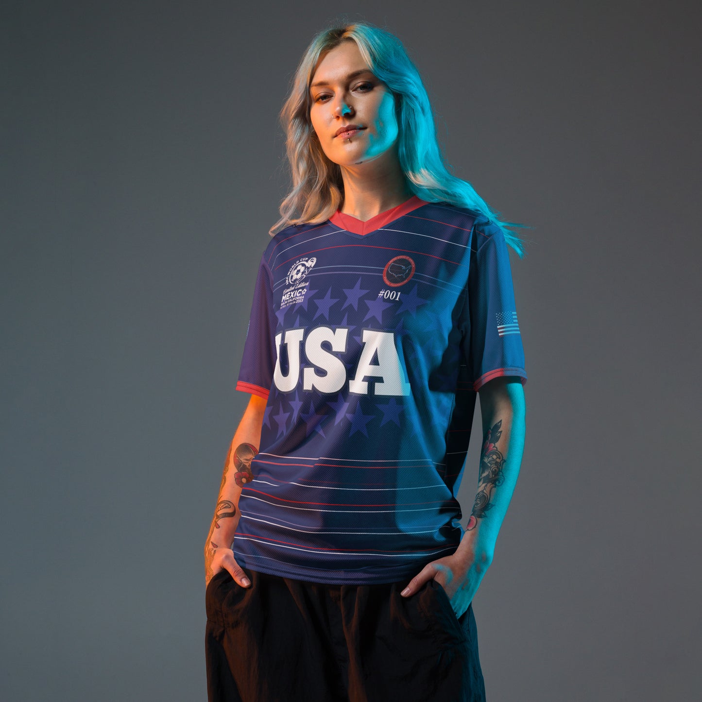 2023 AMF World Cup USA Supporters Jersey Design 2