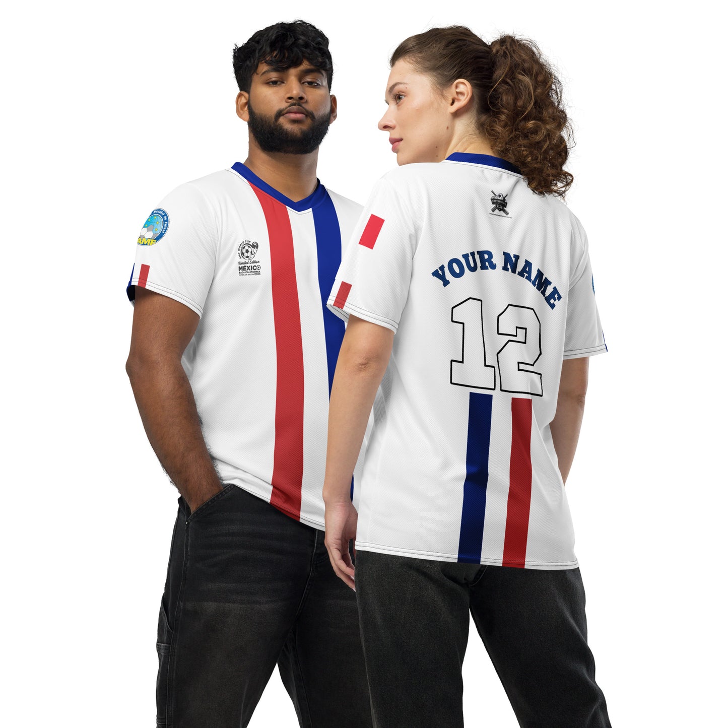 2023 AMF World Cup France Futsal Federation Supporters Jersey Retro Design