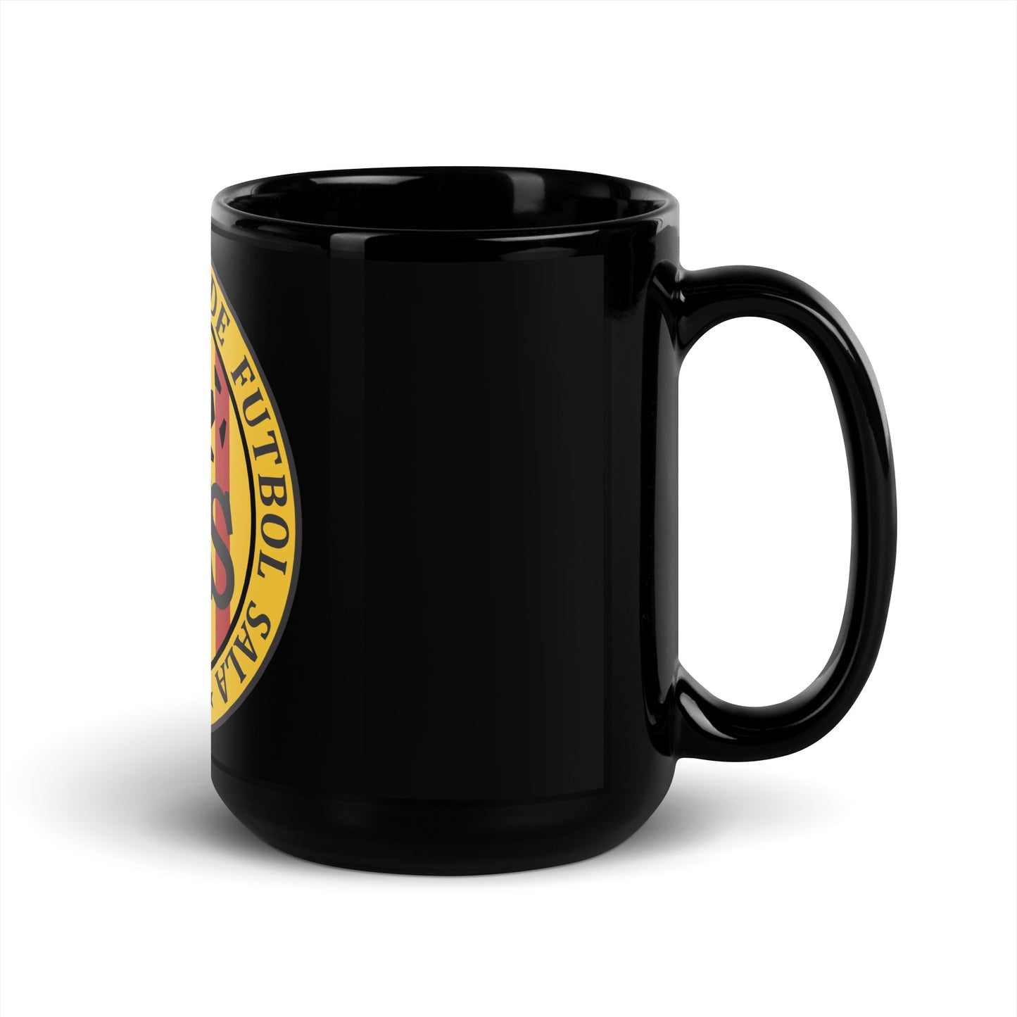 Catalana Futsal Federation Black Glossy Mug