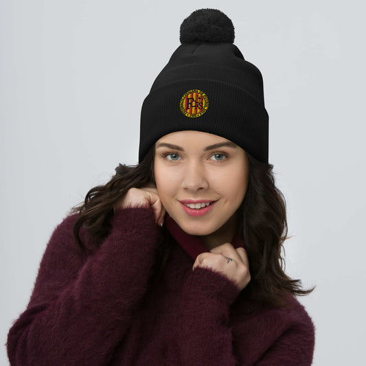 Catalana Futsal Federation Pom-Pom Beanie