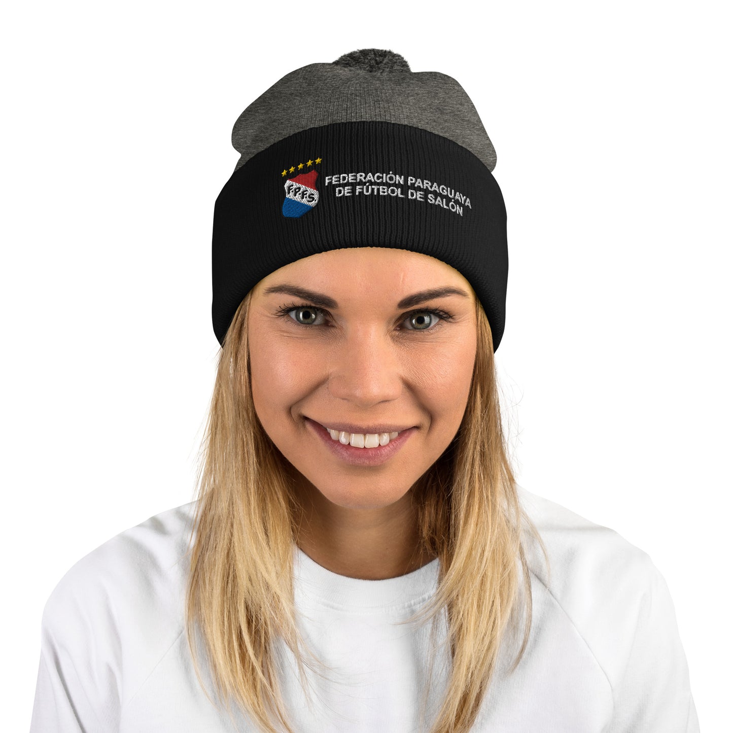 Paraguay Futsal Federation Pom-Pom Beanie