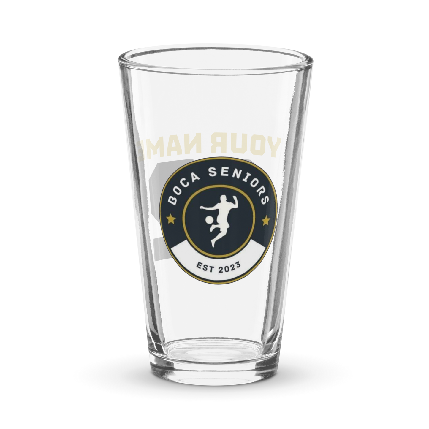 Boca Seniors Personalised Pint Glass