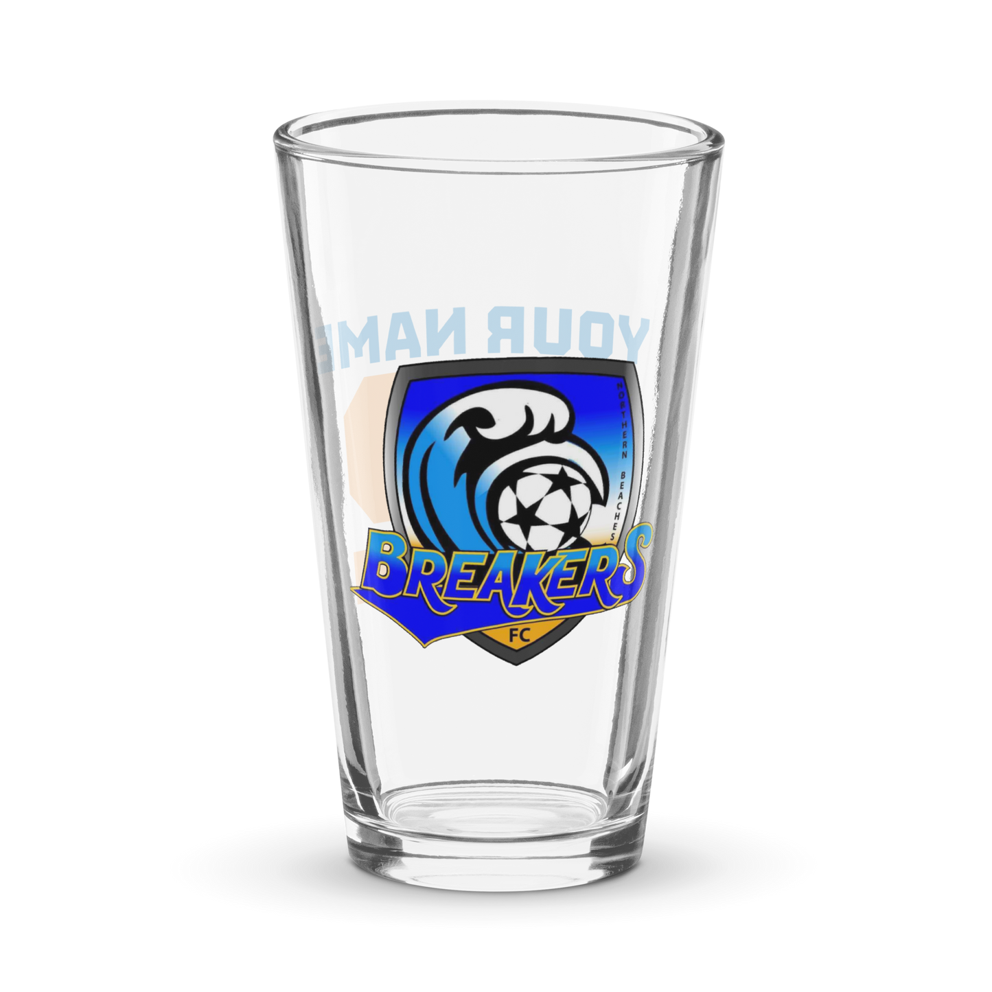 Breakers Personalised Pint Glass