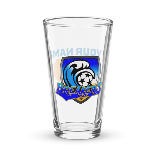 Breakers Personalised Pint Glass