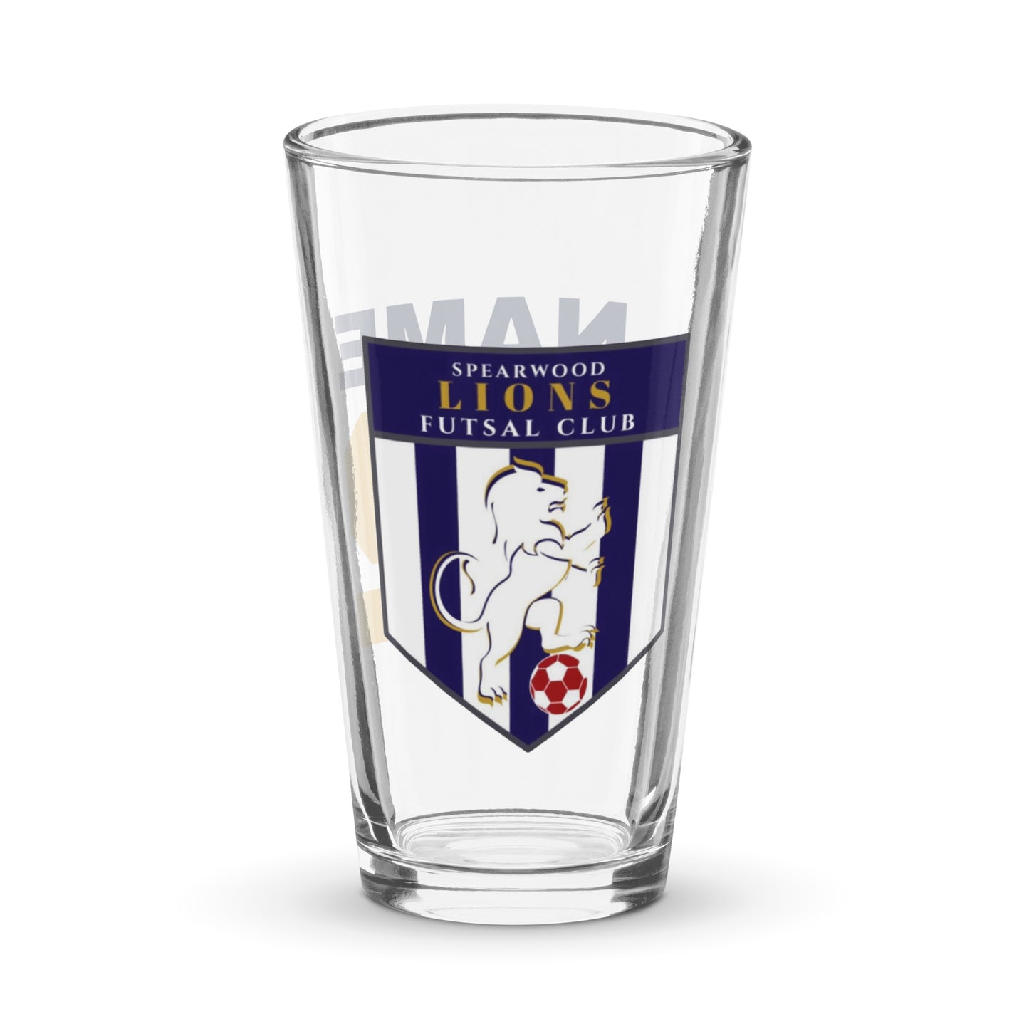 Spearwood Lions Futsal Club Personalised Pint Glass