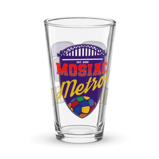 Mosaic Metros Personalised Pint Glass