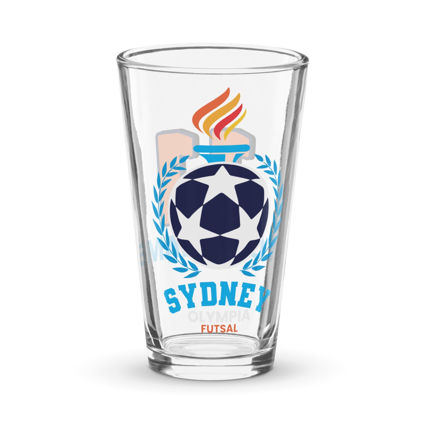 Sydney Olympic Futsal Club Personalised Pint Glass