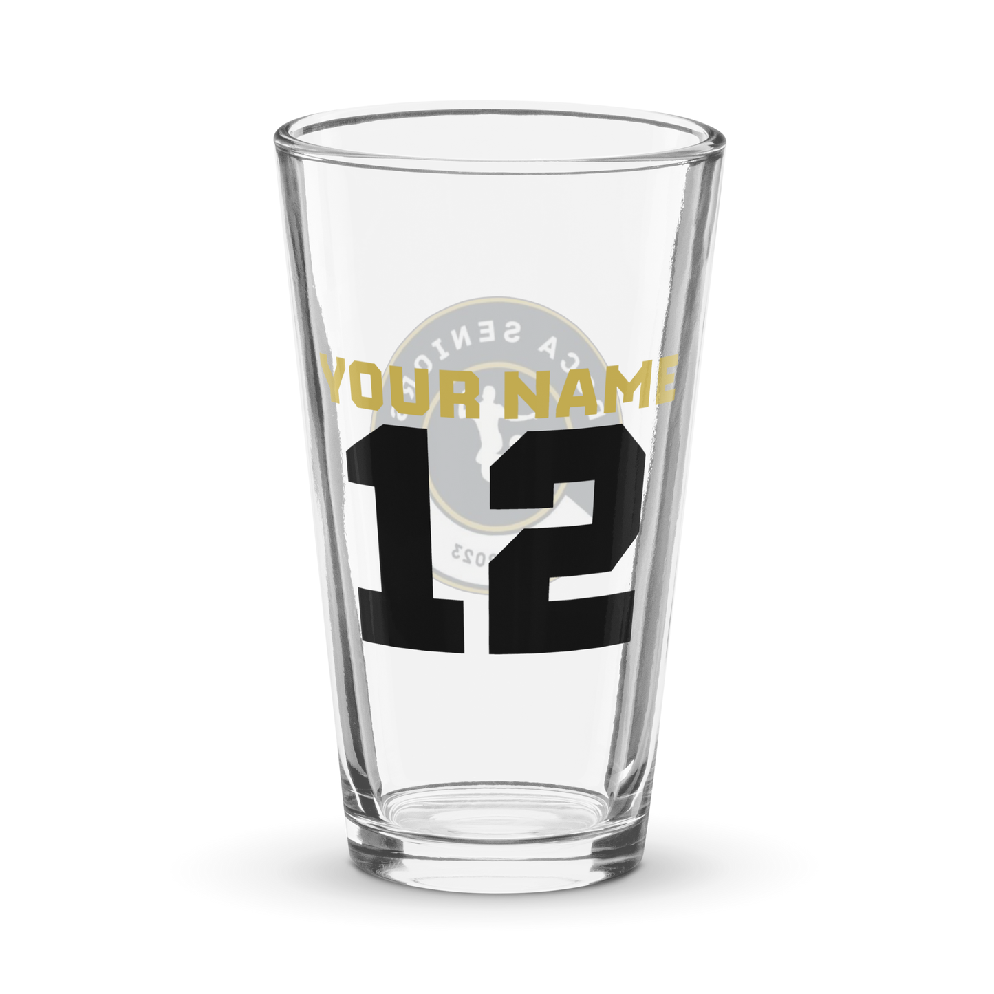 Boca Seniors Personalised Pint Glass