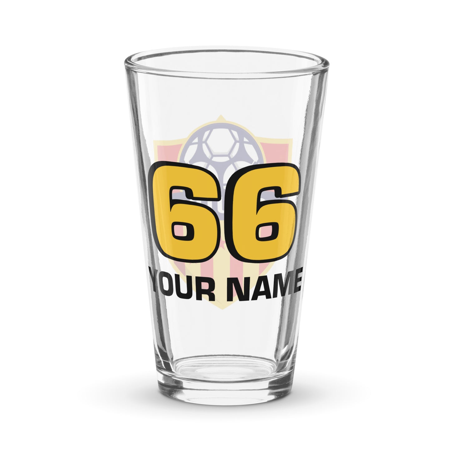 CC Futbol Personalised Pint Glass