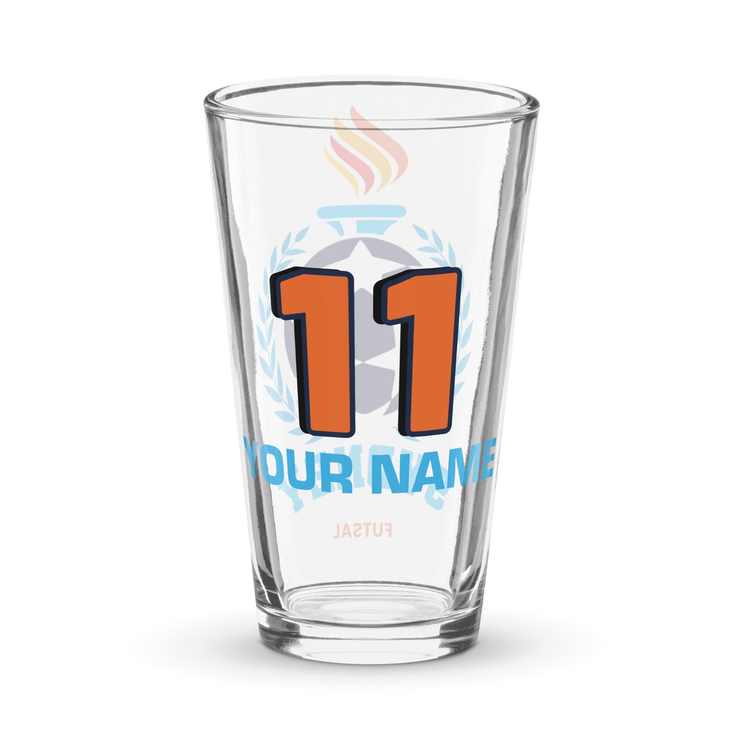 Sydney Olympic Futsal Club Personalised Pint Glass