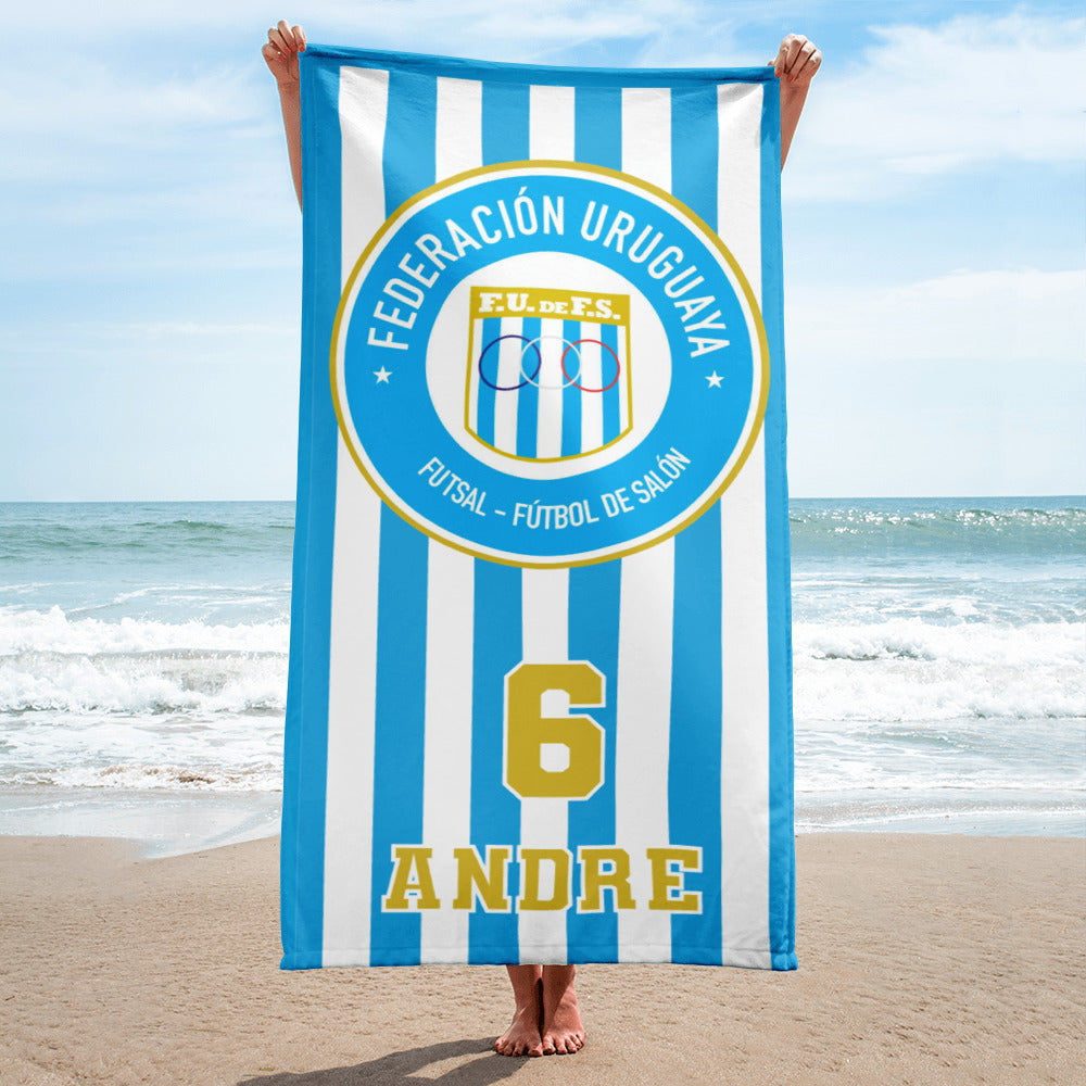 Uruguay Futsal Federation Personalised Towel