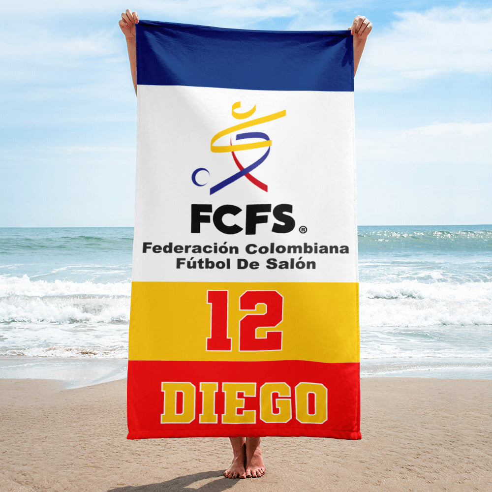 Colombian Futsal Federation Personalised Towel