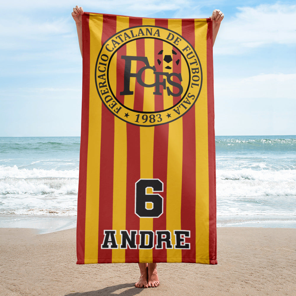 Catalana Futsal Federation Personalised Towel