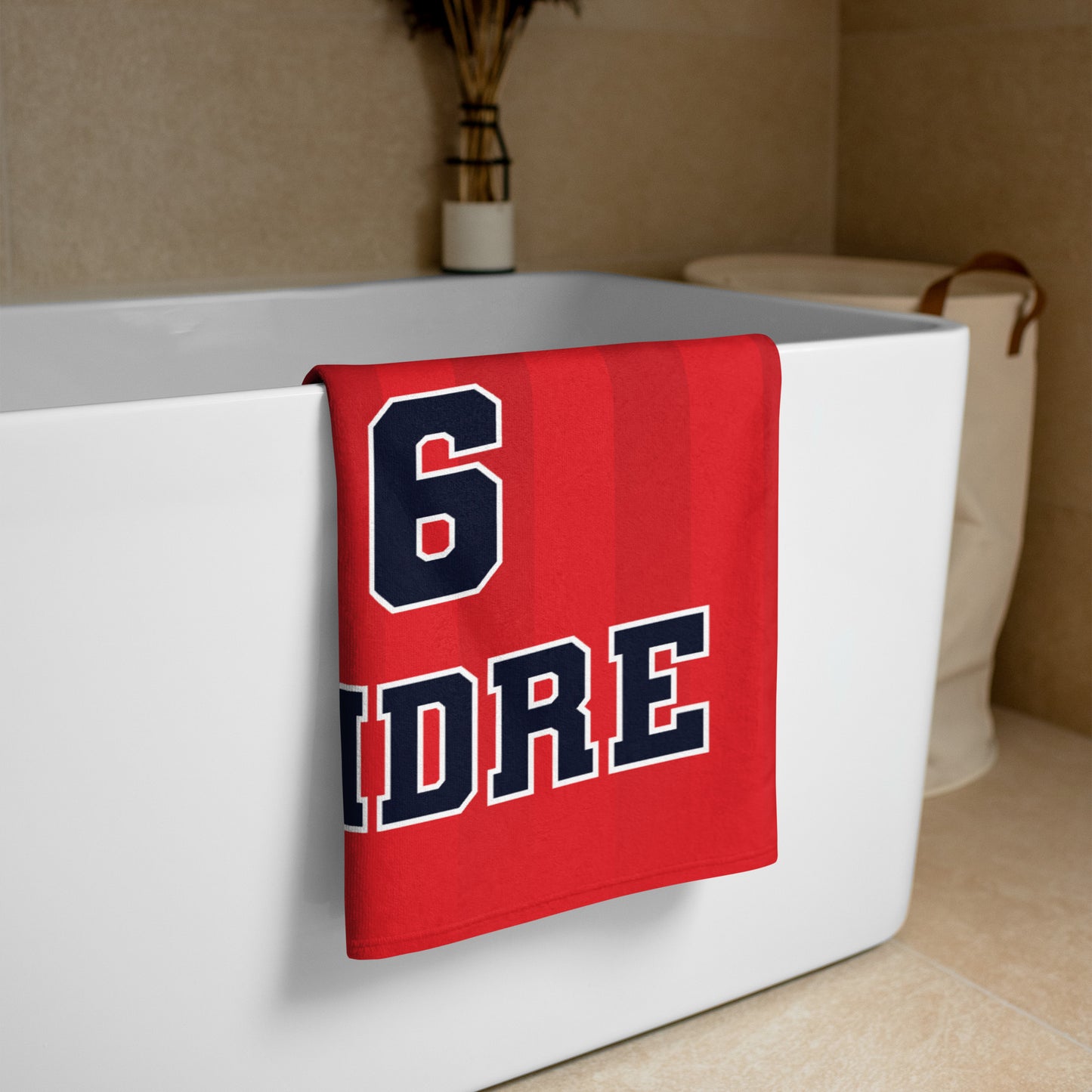 CC Futbol Personalised Towel - Red