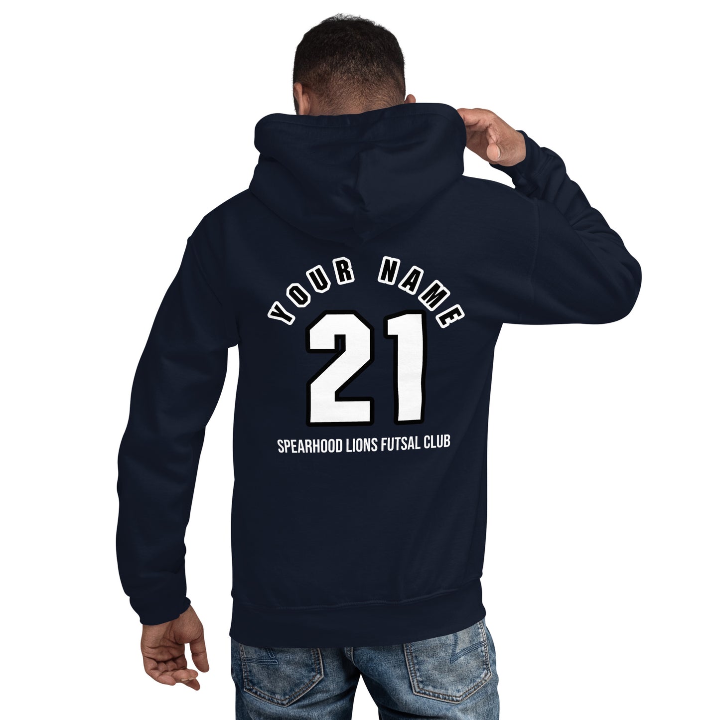 Spearwood Lions Futsal Club Personalised Unisex Hoodie