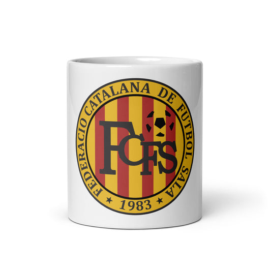 Catalana Futsal Federation White Glossy Mug