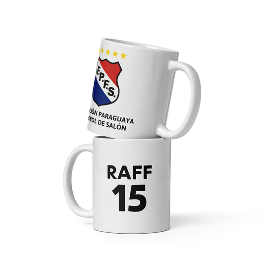 Paraguay Futsal Federation Personalised White Glossy Mug