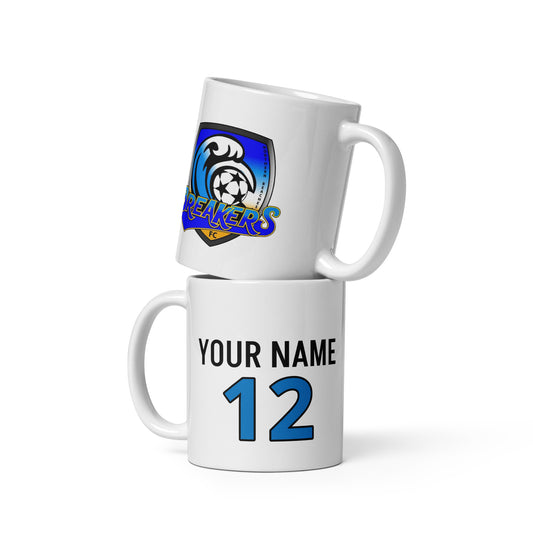 Breakers Futsal Club Personalised Mug