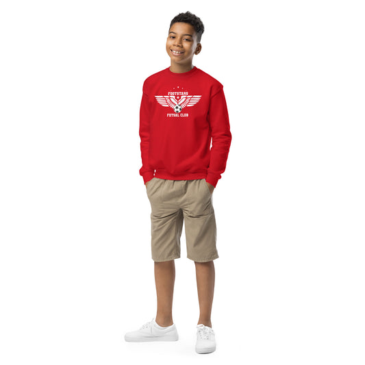 Footstars Futsal Personalised Youth Sweatshirt - Red